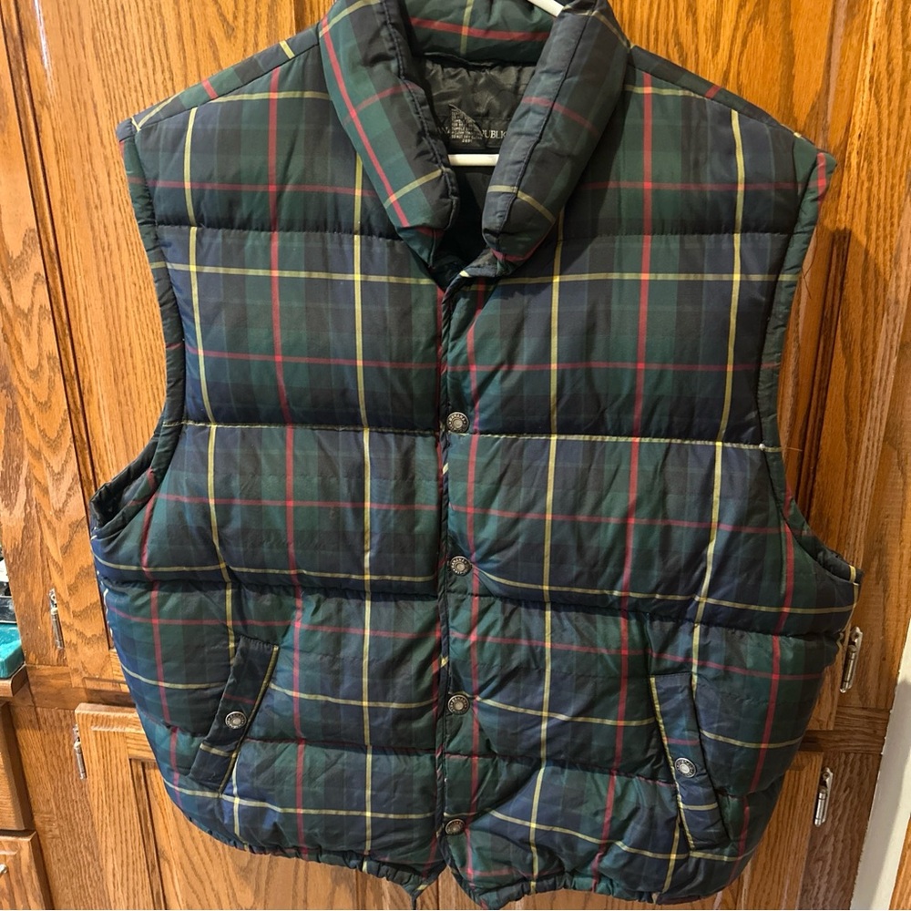 Banana Republic Multicolor Plaid Vest